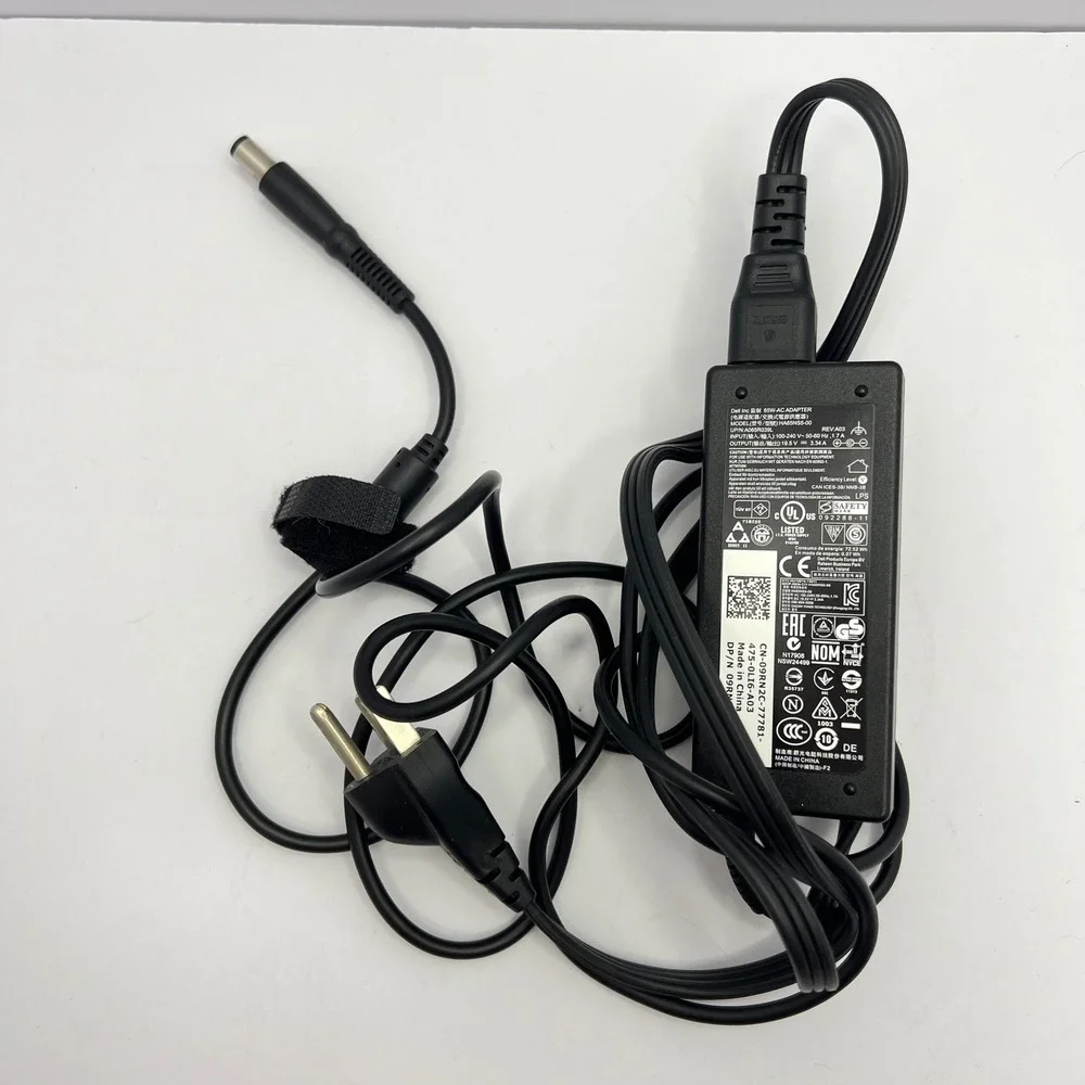 Genuine Dell 65W AC Adapter‎ Laptop Charger 19.5V 3.34A HA65NS5-00 Power Supply